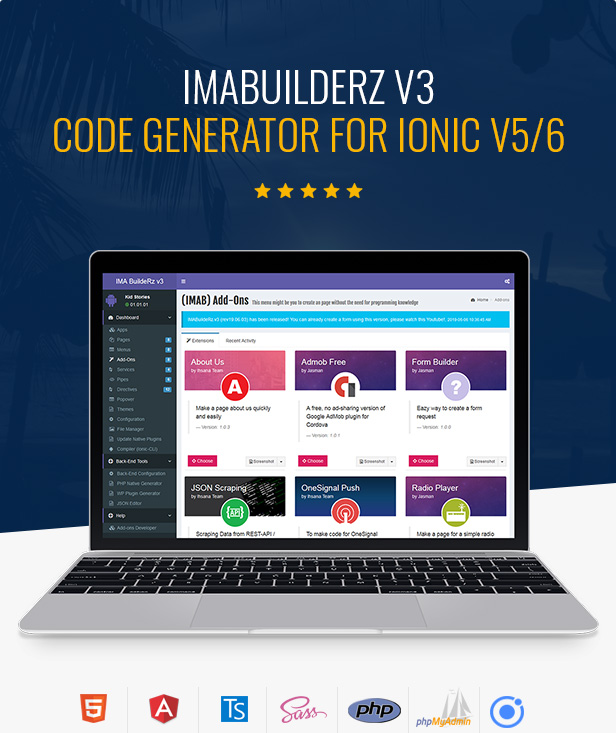 IMABuildeRz v3 - Universal AppBuilder for Ionic v5 - 1